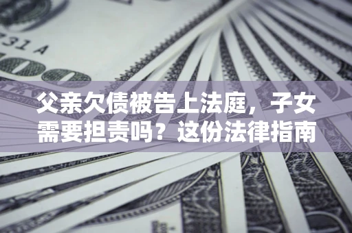 北京父亲欠债被告上法庭，子女需要担责吗？这份法律指南必须看完