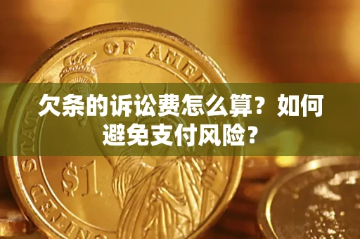 北京欠条的诉讼费怎么算？如何避免支付风险？